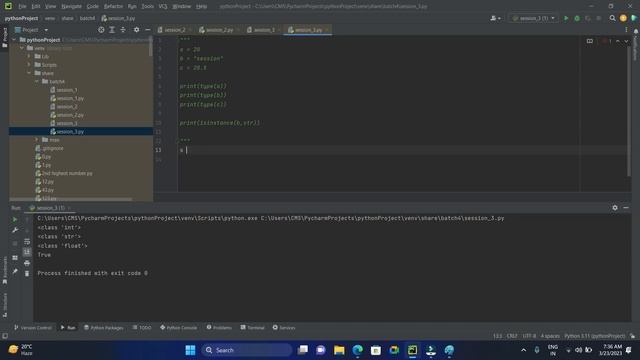 Session_3 - Data Types (List, Tuples, integer, strings)#pythontutorialsforbeginners #PythonCourse