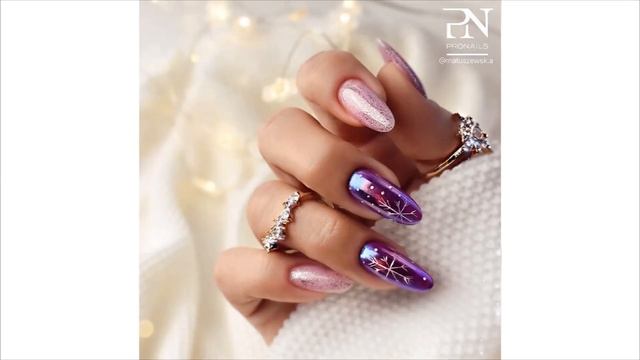 Шикарный Зимний Маникюр 2022: потрясающие новинки | Дизайн ногтей | Winter manicure смотреть онлайн