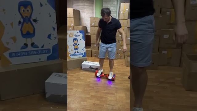 Быстрый тест гироскутера robot wheel led (красный) от магазина g-top.ru