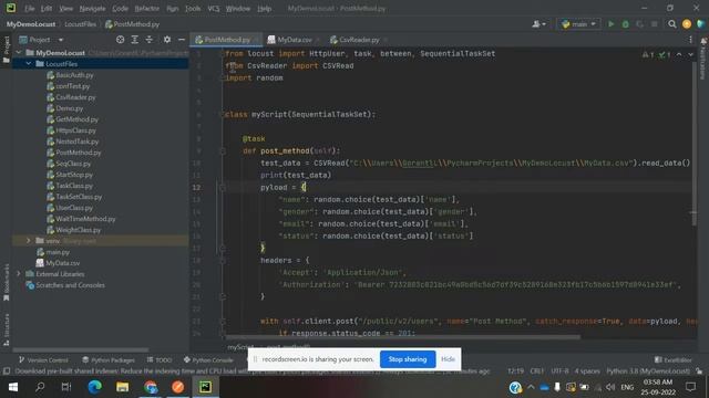 Locust API Automation Class 6: Data Parameterization in Locust смотреть онлайн