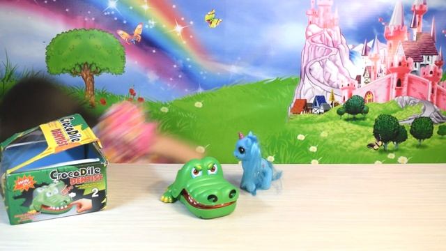 КРОКОДИЛ ДАНТИСТ!  ЧЕЛЛЕНДЖ! Играем с крокодилом. КРОКОДИЛ КУСАЕТ ПОНИ! CROCODILE DENTIST CHALLENGE