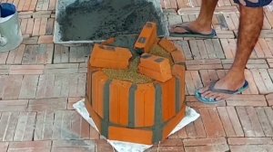 как построить цветочные горшки из обожженного кирпича.