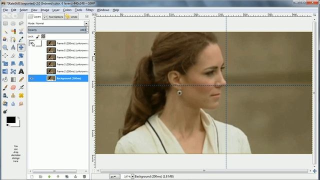Hold Still, Kate! - Creating a cinemagraph in Gimp 2.8