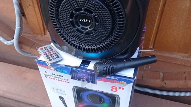 Большая колонка 100Ватт  с микрофоном