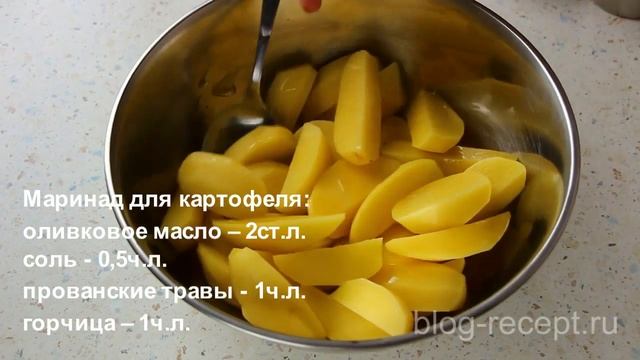 Куриные крылышки с картошкой в духовке смотреть онлайн
