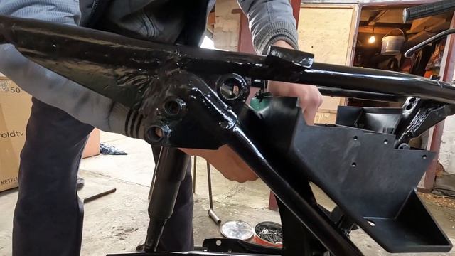 #JAWA638 подготовка рамы к сборке. смотреть онлайн