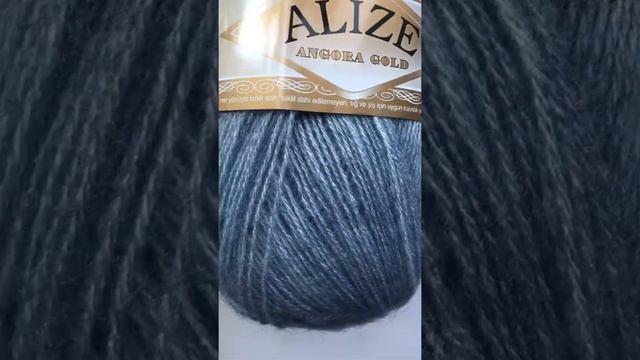 Подробный обзор пряжи Alize Angora Gold(Полушерсть с ангорой) №221 Светлый джинс меланж