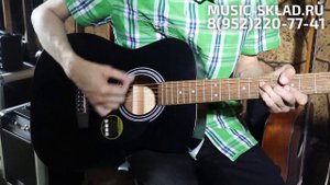 Обзор акустической гитары Cort AF510 BKS