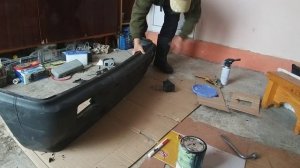 Восстановление Переднего бампера. УСТАНОВКА ,    ОКА      10 ЧАСТЬ , тазобудни