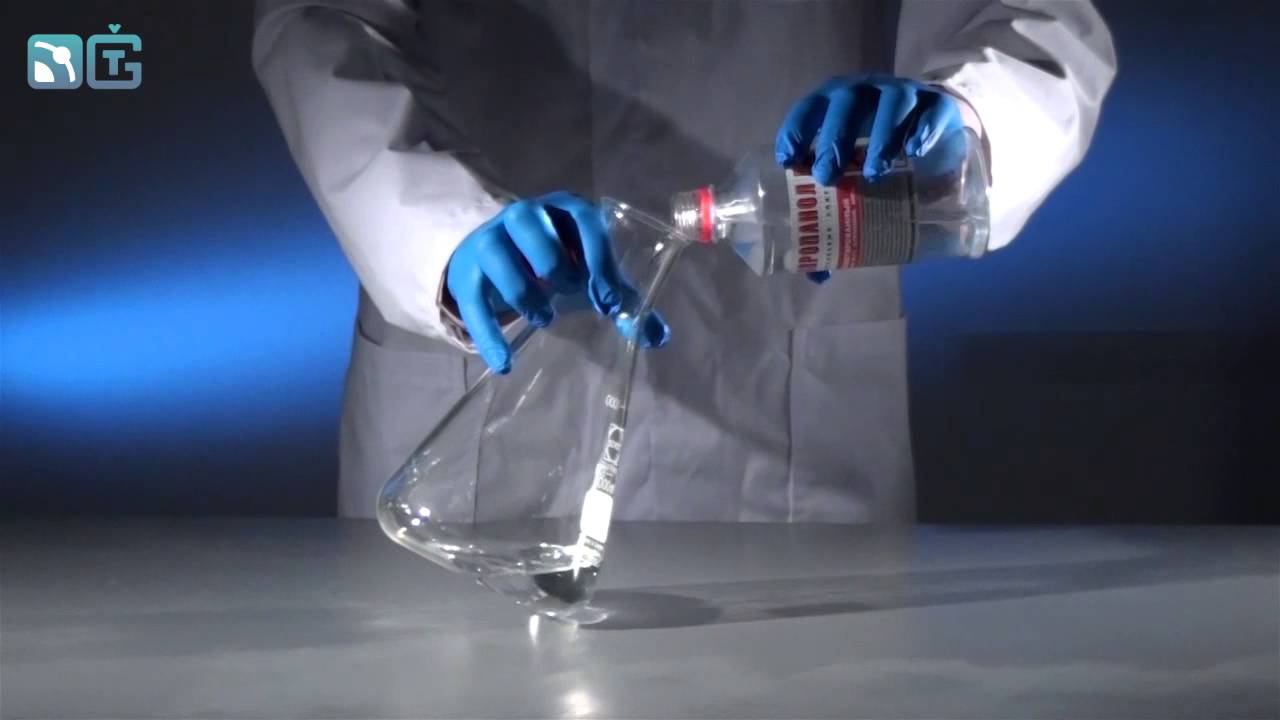 Фейерверк в цилиндре - химические опыты