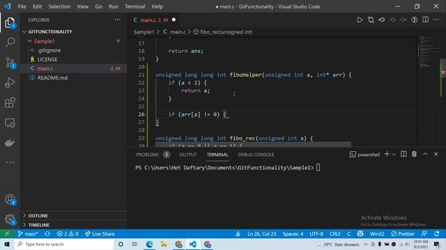 Learning to work with git part 2 with a mini project | Programming Fundamentals Part 2 Video 5