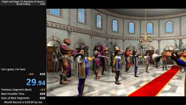 Might and Magic VI | Speedrun [0:29.600] Good Ending смотреть онлайн