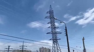 Демонтаж опоры лэп. ВЛ 110 кВ.