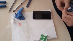 Замена защитного стекла iPhone6/Screen protector for iPhone6 changing