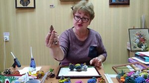Мастер-класс "Панно из шишек"