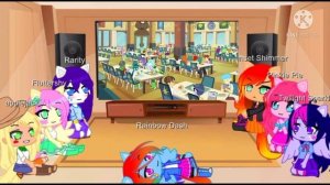 MLP Past Mane 7 Reacts to Future|| Equestria Girls song|| Part- 1 || Original??