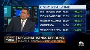 Regional bank OceanFirst Financial feeling 'virtually no stress at all,' says CEO Chris Maher