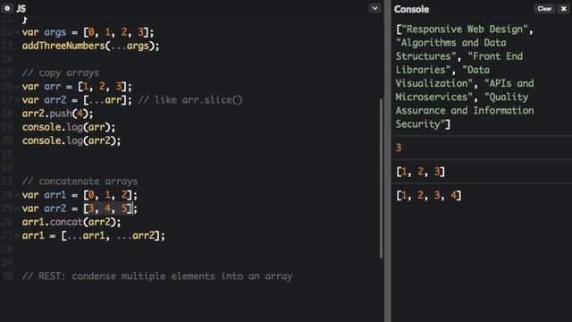 ...spread operator and rest operator - Beau teaches JavaScript смотреть онлайн