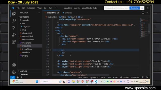CSS Style | How to apply css style in HTML | CSS card design | Overview of ChatGPT |Online Class