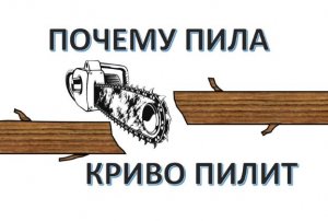 Почему бензопила КРИВО ПИЛИТ. Решение проблемы