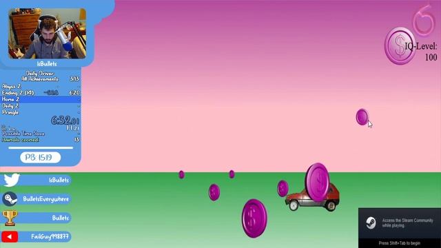 Deity Driving Speedrun || isBullets || All Achievements in 13:08 смотреть онлайн