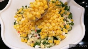 Самый Вкусный И Легкий Салат С Крабовыми Палочками/Рецепт Салата Из Крабовых Палочек