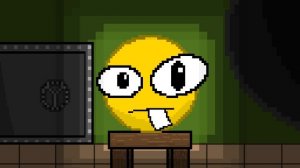 ,,Ну я же уже говорил, их сожрал монстр." Но это анимация в пикселях.