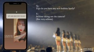 YUJU QnA ON INSTAGRAM 210709 (ENG Translation)