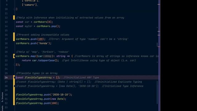 Part 2: Typescript - Type Inference with Arrays Tuples (Sect26 Appendix)