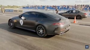 BMW M5 F90 vs Mercedes Benz GT63 AMG Unlim500