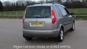 GY62YPK Skoda Roomster 1.2 TSI (85bhp) SE Plus 1.2l EURO SKODA WORTHING