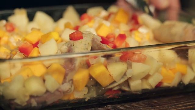Осенние овощи с колбасками от Мираторг