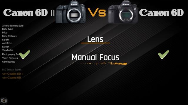 Camera Comparison : Canon 6D Mark II vs Canon 6D смотреть онлайн