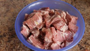 Шашлык из свинины маринованный в горчице