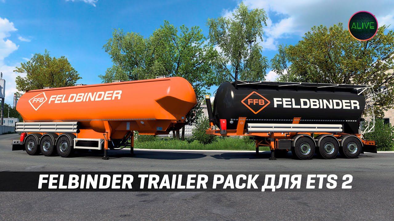 #ETS2 FELDBINDER TRAILER PACK - ОБЗОР