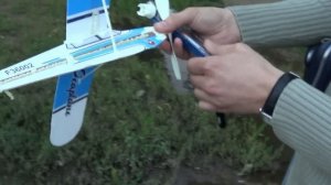 Самолёт на резиномоторе.The plane on a rubber engine