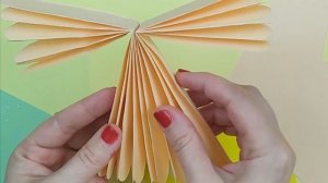 Рождественский Ангелочек из бумаги/ Игрушка на елку своими руками / Как сделать новогоднюю игрушку