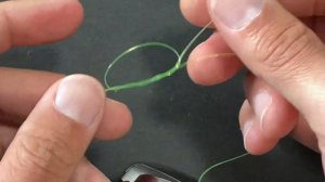 How to connect a fishing line to a bait reel spool. [Fishing Knots]