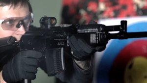 Гладкоствольный  карабин ВПО-222 в калибре 9,6/53 Lancaster