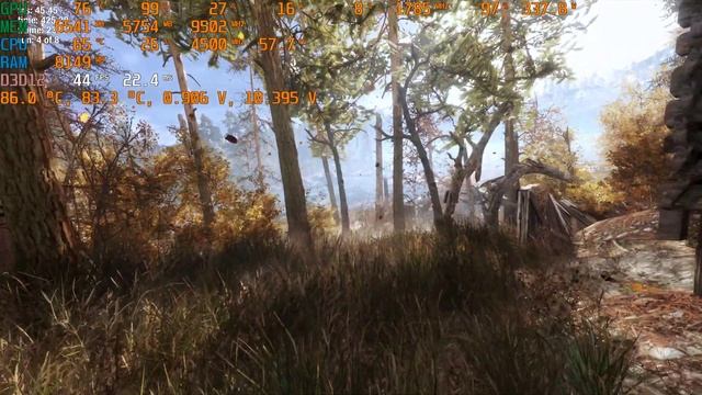 Metro Exodus Enhanced Edition тест температур ОЗУ и ХОТСПОТ видеокарты смотреть онлайн