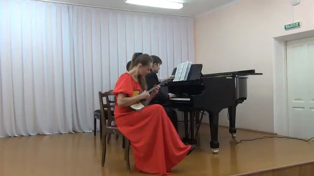 Инструментальный дуэт. Босова Ольга, Шарипов Тимур - "Перевоз дуня держала" А.А.Цыганков пьеса-шутк