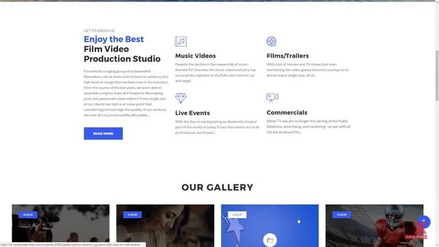 VisuaFX - Film Video Production Studio Responsive WordPress Theme TMT