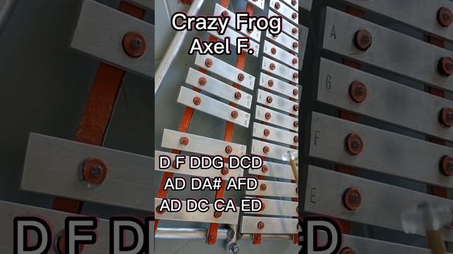 CRAZY FROG/AXEL F/LYRE XYLOPHONE COVER/LYRE NOTES