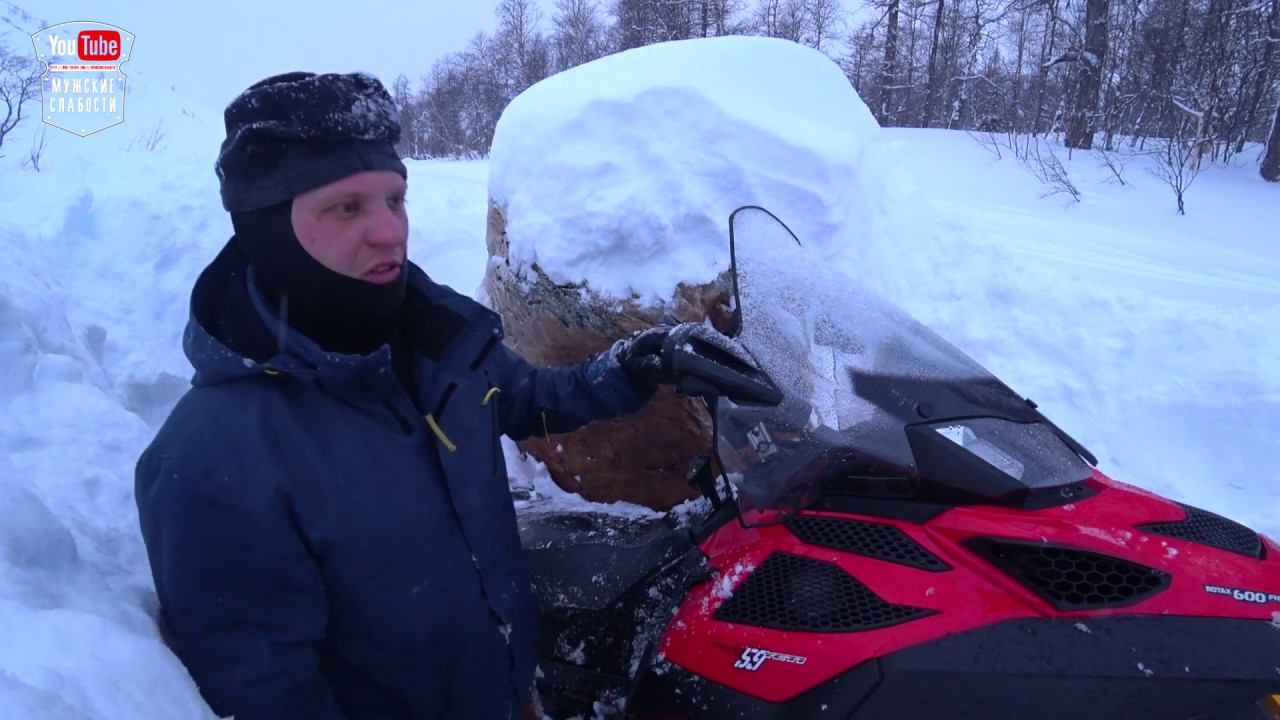 Одиночная экстремальная поездка на снегоходе в горы. Нашёл избу под снегом. смотреть онлайн