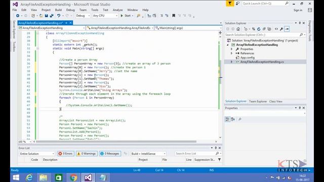 Tutorial 3 (Part 1) | C# Tutorials | Array, Files And Exception Handling in C# смотреть онлайн