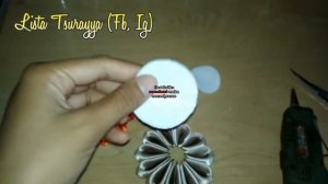 DIY || Cara Membuat Bros Bunga Galau / Kanzashi Flower 09 ? - Lista Tsurayya Tutorial