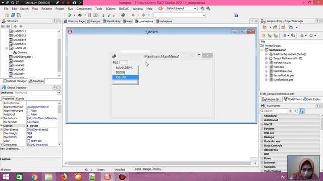 Tutorial membuat aplikasi berbasis web menggunakan delphi XE2 смотреть онлайн