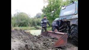 Возим грунт от ПРУДА В САДУ! Свой пруд в ДЕРЕВНЕ! Трактор МТЗ-80!