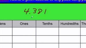 EngageNY Eureka 5th Grade Math Module 1 Lesson 7 Round a Decimal Using Place Value and Number Line