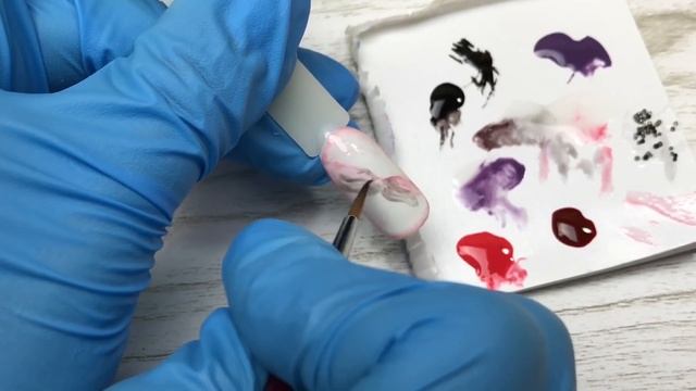 Стрекоза гель лаком LINTO Экспресс дизайн ногтей двумя цветами❤️ смотреть онлайн